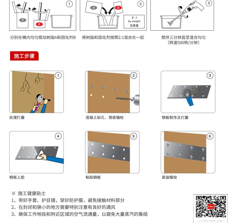 包钢安塞粘钢加固施工过程